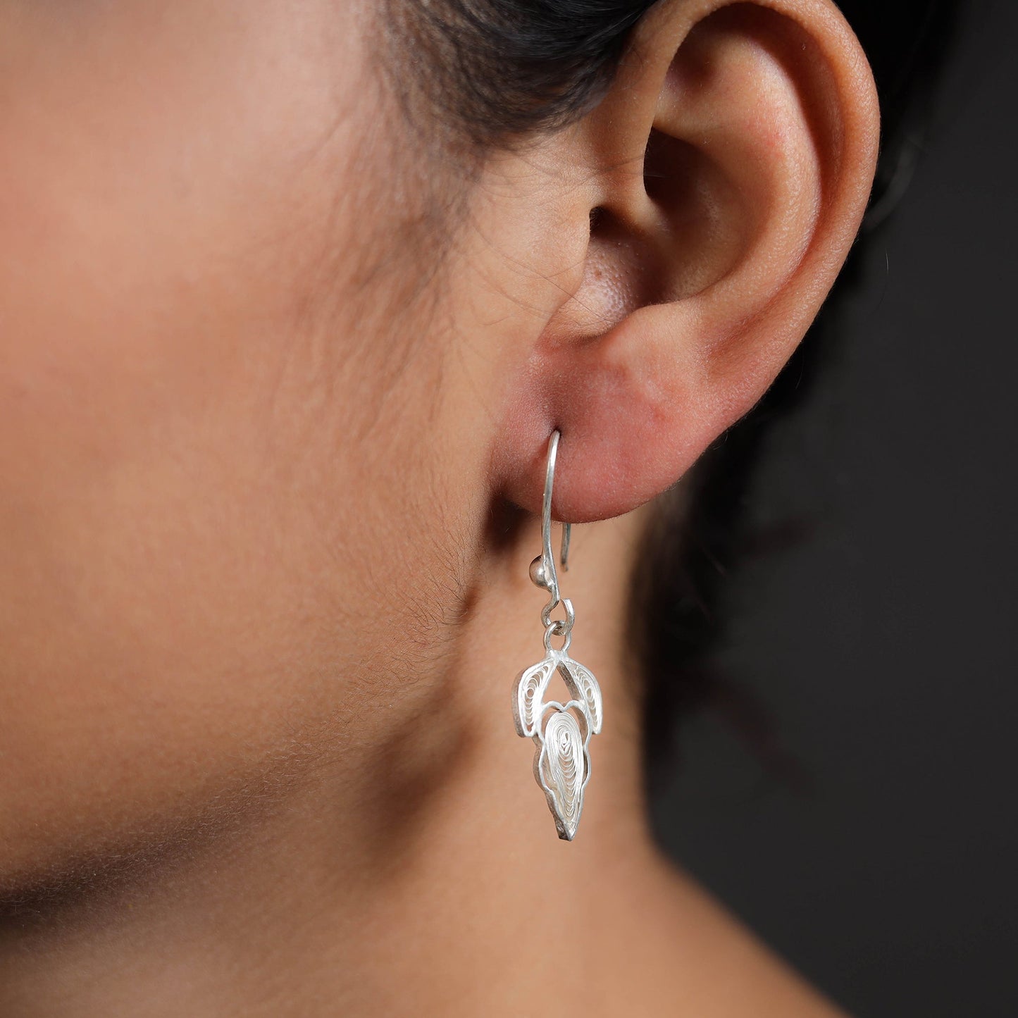 Kalinga Filigree Quiling Design Sterling Silver Earrings 05