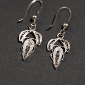 Kalinga Filigree Quiling Design Sterling Silver Earrings 05