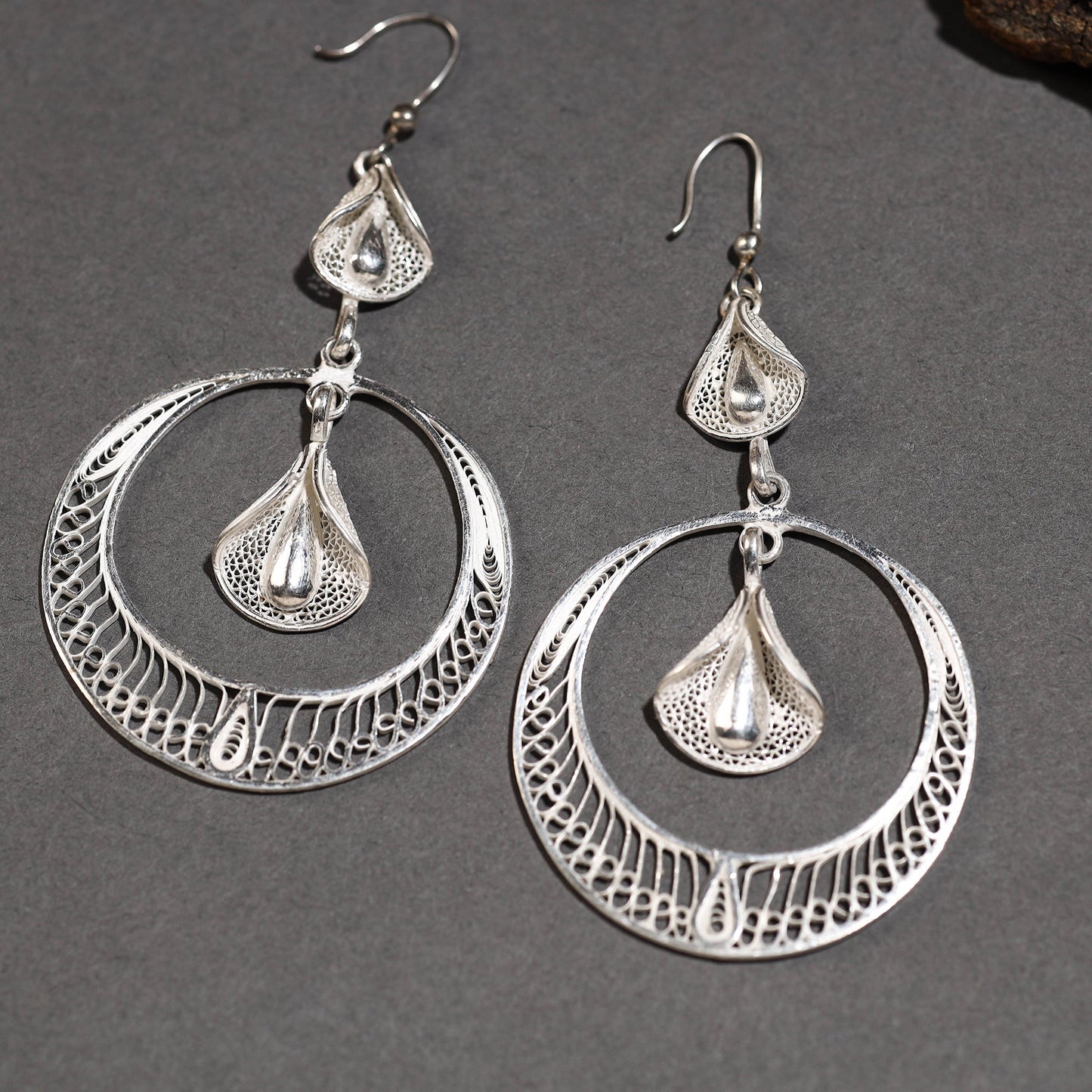 Buy Kalinga Filigree Sterling Silver Earrings 01 Online at iTokri.com