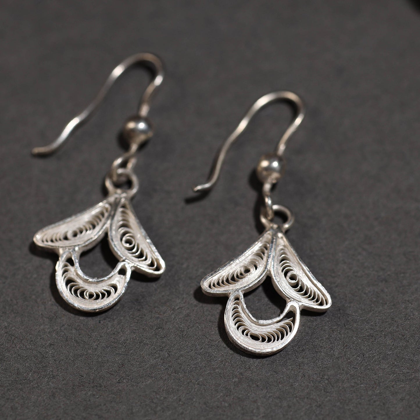White - kalinga filigree sterling silver earrings 06