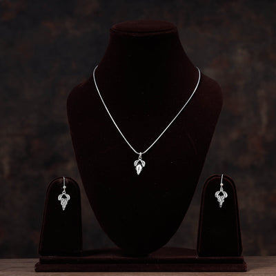 filigree silver necklace set