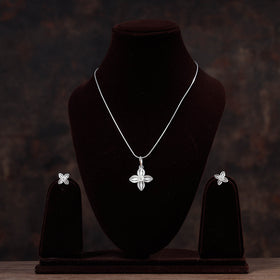filigree silver necklace set
