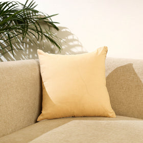 Buy Off White Kantha Work Chanderi Silk Cushion Cover