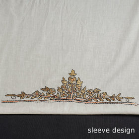  Kashmiri Kashidakari Hand Embroidered Cotton Kurta Material 