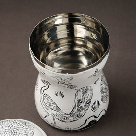  Kavad Handpainted Stainless Steel Multi Utility Canister 