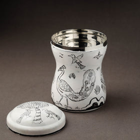  Kavad Handpainted Stainless Steel Multi Utility Canister 