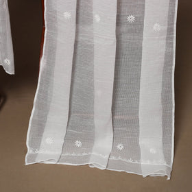 Kota doria chanderi semi stitched chikankari hand