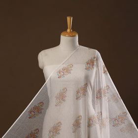 Kota doria cotton hand sanganeri fabric 06 - handcrafted