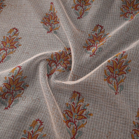 Kota doria cotton hand sanganeri fabric 06 - handcrafted