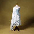 White - kota doria cotton lucknow chikankari 2pc unstitched
