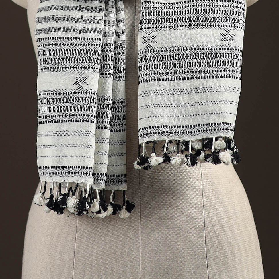 Kutch bhujodi handwoven merino wool stole 217 - handcrafted