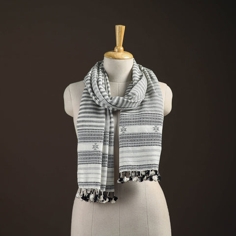 Kutch bhujodi handwoven merino wool stole 217 - handcrafted