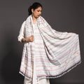  Kutchi Traditional Embroidered Handwoven Fine Woolen Shawl 