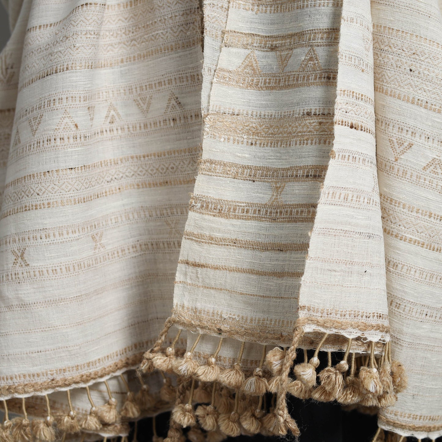 Buy Kutch Embroidery Handwoven Silk x Woolen Shawl