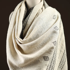 Kutch handspun handwoven desi wool shawl 40 - handcrafted