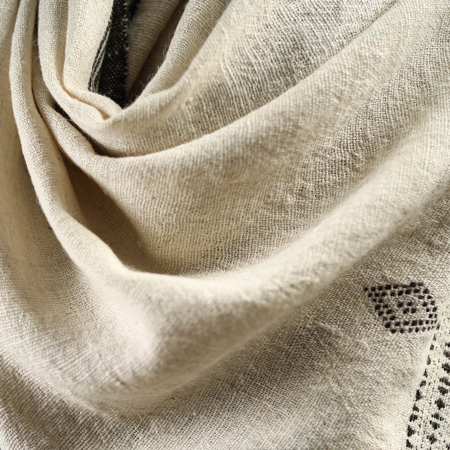 Kutch handspun handwoven desi wool shawl 40 - handcrafted