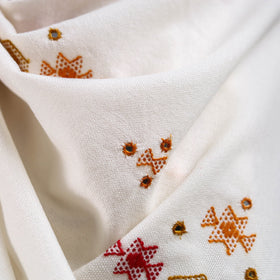 Kutch bhujodi handwoven mirror work acrylic wool shawl 46