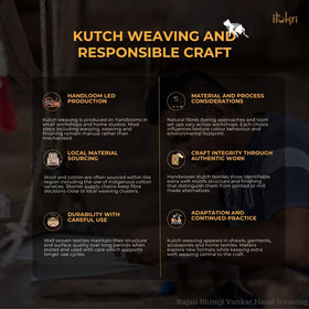 Kutch handwoven mirror work chomuk buta acrylic wool shawl