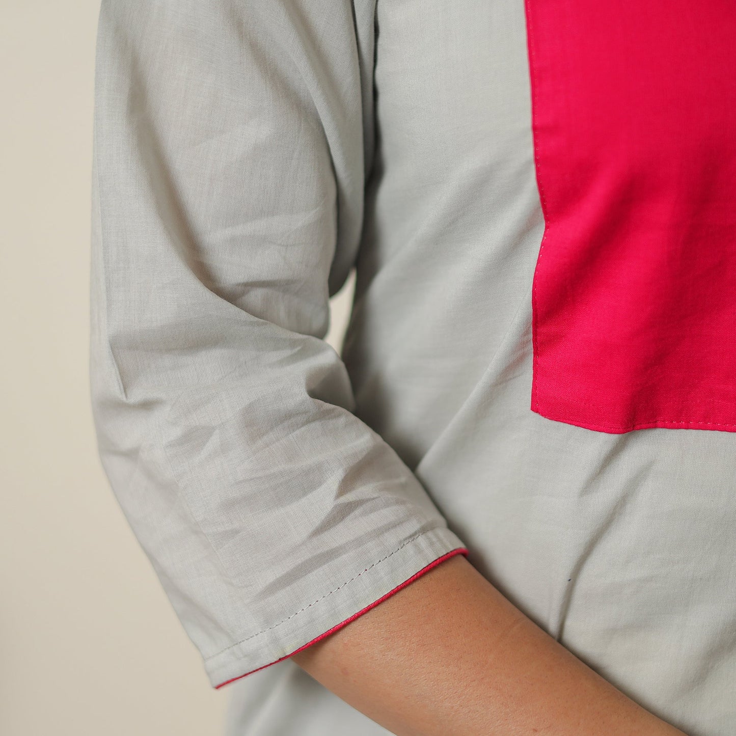 Buy Plain Cotton Long Straight Kurta 07 Online at iTokri.com