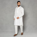 Buy Linen Viscose Plain Men Long Pathani Kurta Online at iTokri.com