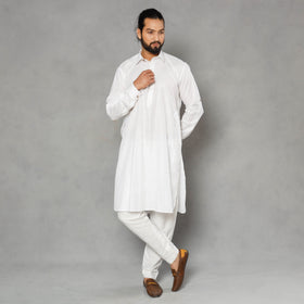 Buy Linen Viscose Plain Men Long Pathani Kurta Online at iTokri.com