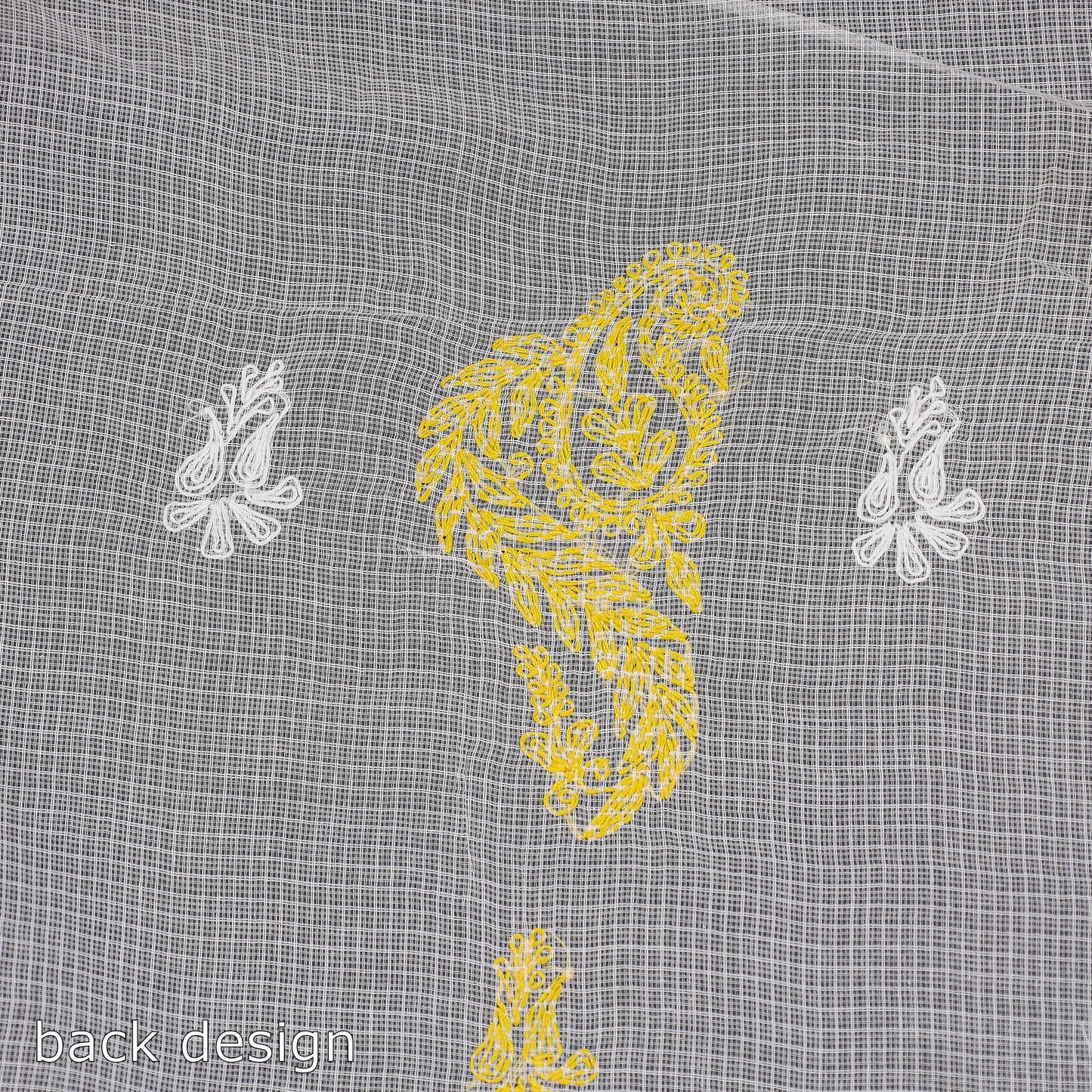 Buy Lucknow Chikankari Tepchi Hand Embroidery Kota Doria Cotton Kurta Material Online at iTokri.com