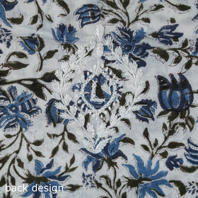 Lucknowi chikankari work sanganeri unstitched kurta