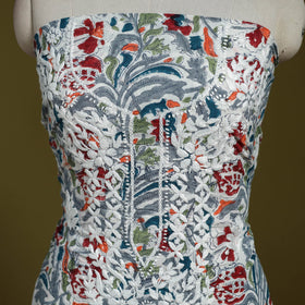 Lucknowi chikankari work sanganeri unstitched kurta