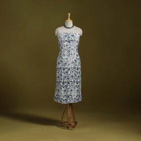 Lucknowi chikankari work sanganeri unstitched kurta