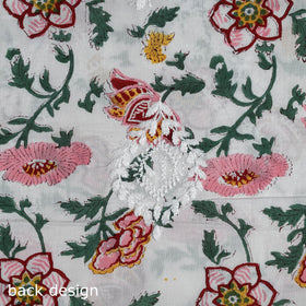 Lucknowi chikankari work sanganeri unstitched kurta