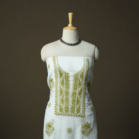 Lucknowi hand embroidered kota doria cotton chikankari 2pc