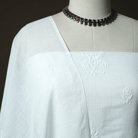 Lucknowi hand embroidered kota doria cotton chikankari 2pc