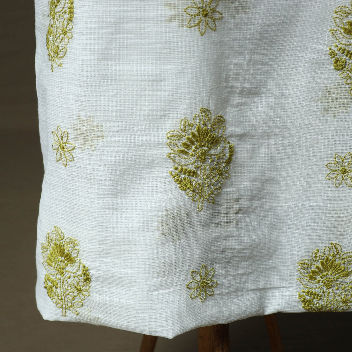 Lucknowi hand embroidered kota doria cotton chikankari 2pc