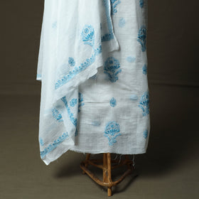 Lucknowi hand embroidered kota doria cotton chikankari 2pc
