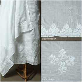 Lucknowi hand embroidered kota doria cotton chikankari 2pc