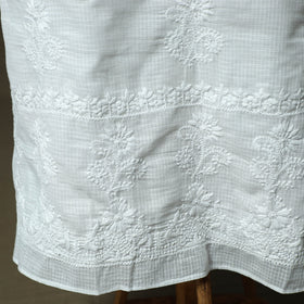 Lucknowi hand embroidered kota doria cotton chikankari 2pc