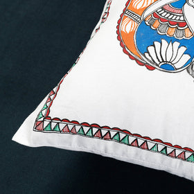 Buy Madhubani Handpainted Cotton Cushion Cover Online at iTokri.com