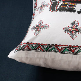 Buy Madhubani Handpainted Cotton Cushion Covers by Ruchi Jha Online at iTokri.com