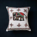 Buy Madhubani Handpainted Cotton Cushion Covers by Ruchi Jha Online at iTokri.com