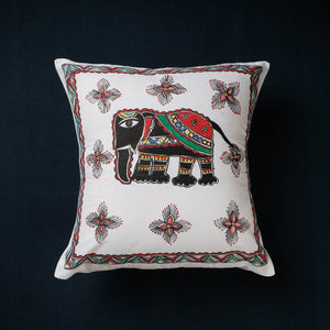 Buy Madhubani Handpainted Cotton Cushion Covers by Ruchi Jha Online at iTokri.com