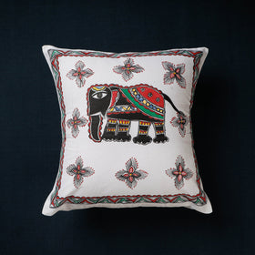 Buy Madhubani Handpainted Cotton Cushion Covers by Ruchi Jha Online at iTokri.com