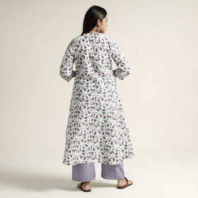 Buy Mangalagiri Block Printed Cotton Kurta with Palazzo Set Online at iTokri.com