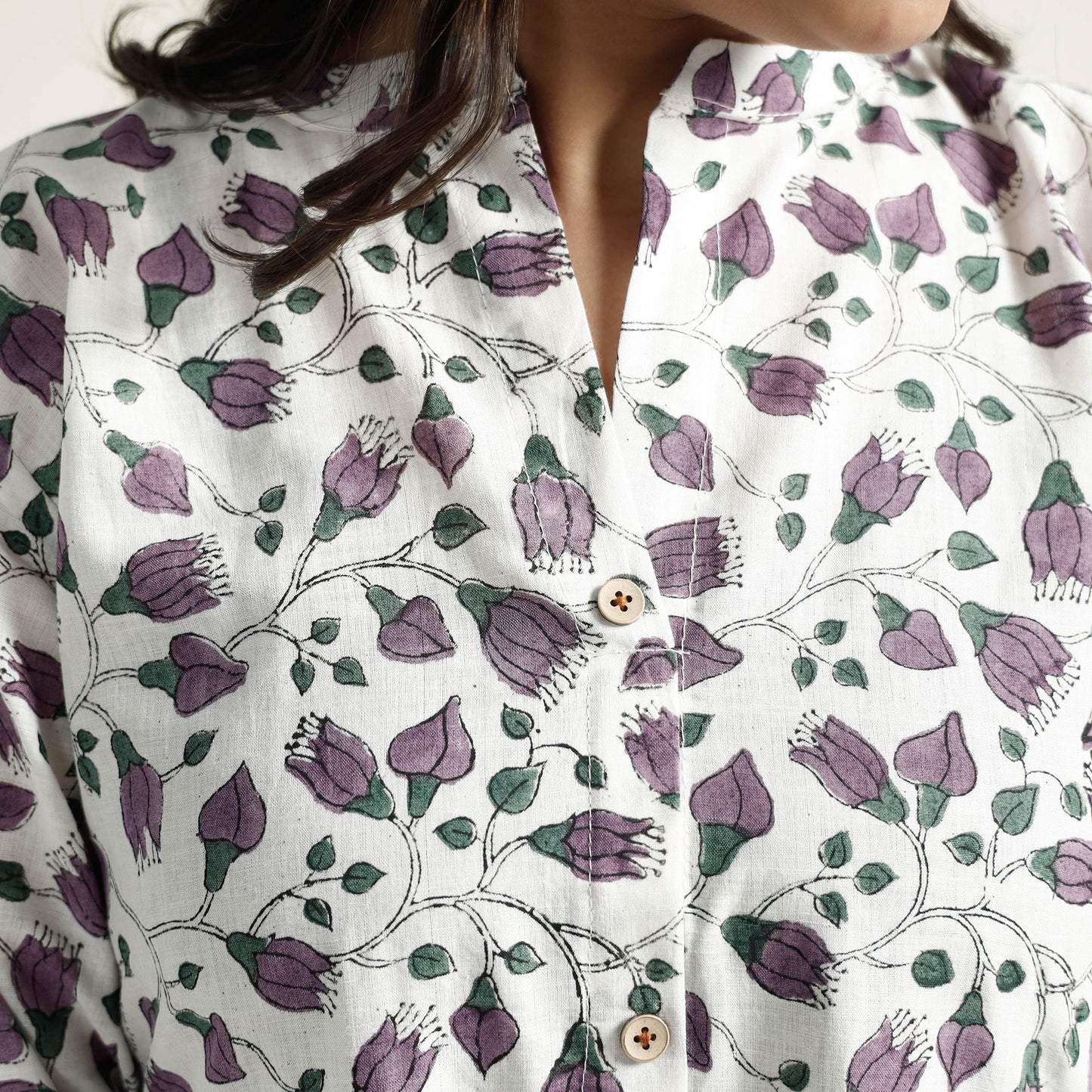Buy Mangalagiri Block Printed Cotton Kurta with Palazzo Set Online at iTokri.com