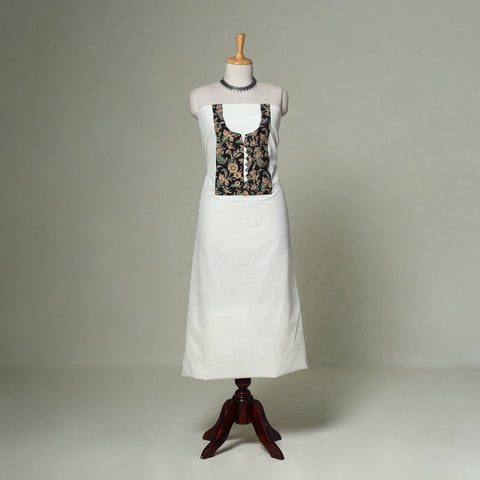 Mangalagiri handloom cotton patchwork unstitched kurta