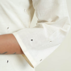  iTokri Casuals - Mangalgiri Pure Handloom Cotton Embroidered Long Kurta 