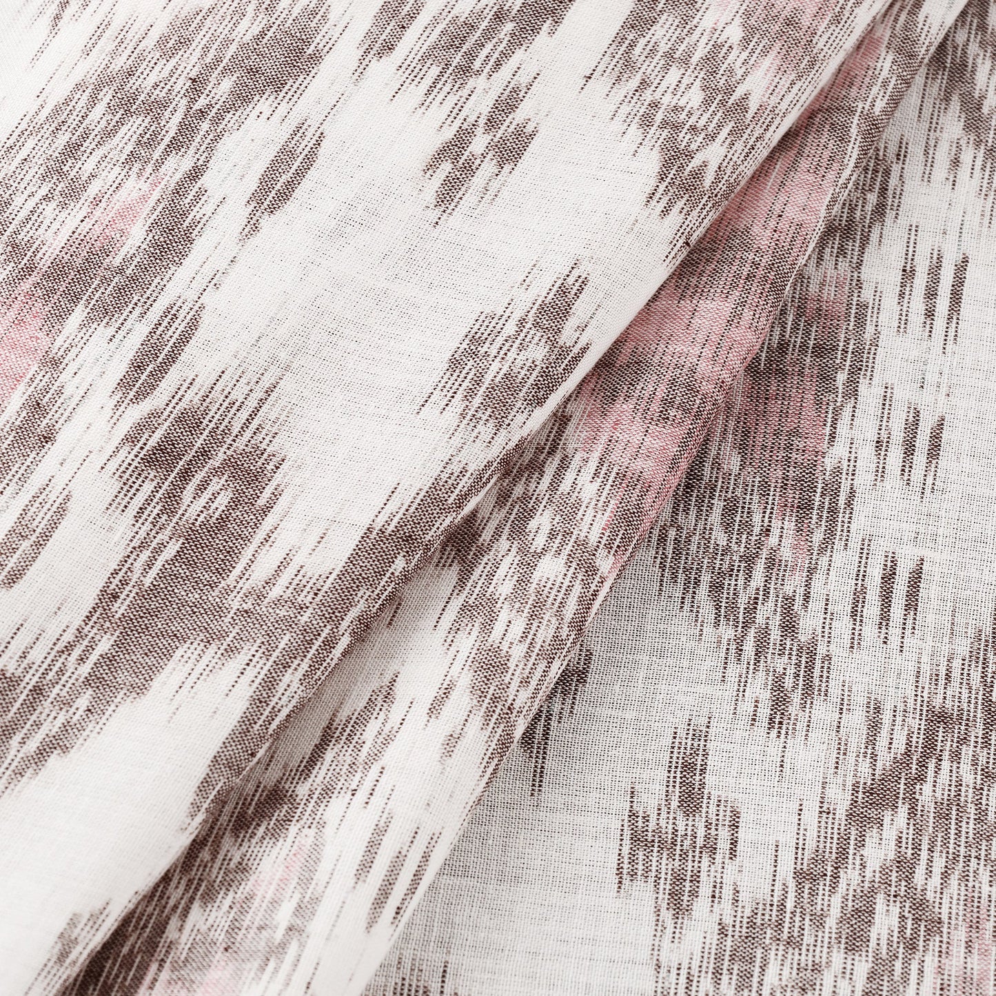 White - maniabandha ikat weave handloom cotton fabric 04