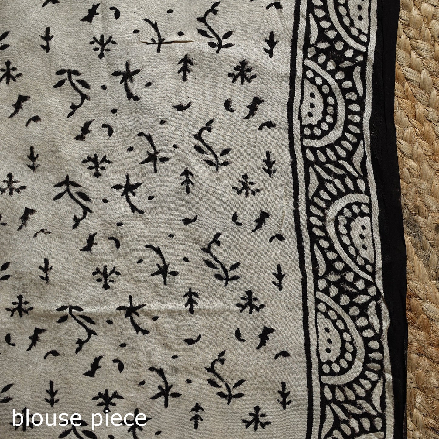 Modal silk hand bagru saree 19 - handcrafted