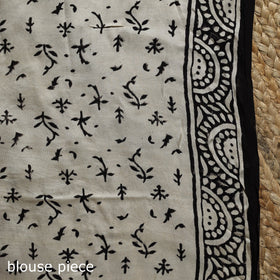 Modal silk hand bagru saree 19 - handcrafted