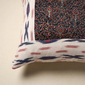 Modal silk patch pochampally ikat cushion cover 01