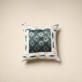 Modal silk patch pochampally ikat cushion cover 08